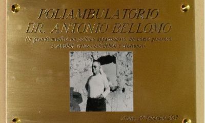 Intitolazione Poliambulatorio di Grotte al Dr. A. Bellomo
